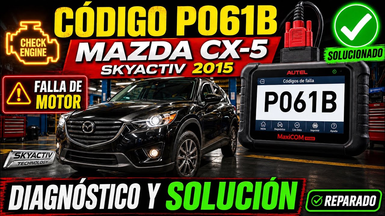 Solución Código de error P061B Mazda 2.5L / 2.0L Skyactiv🔧#mazda6 #cx5 #mazda