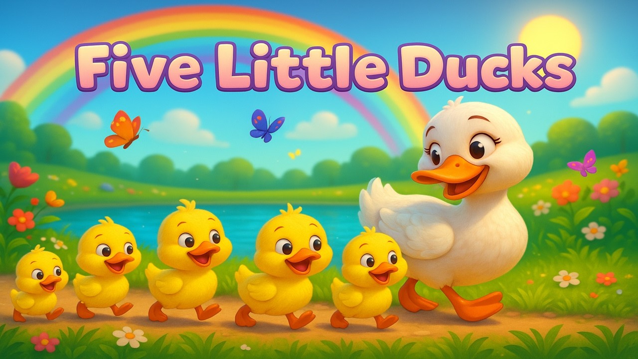 five little ducks | happy duck dance for little ones