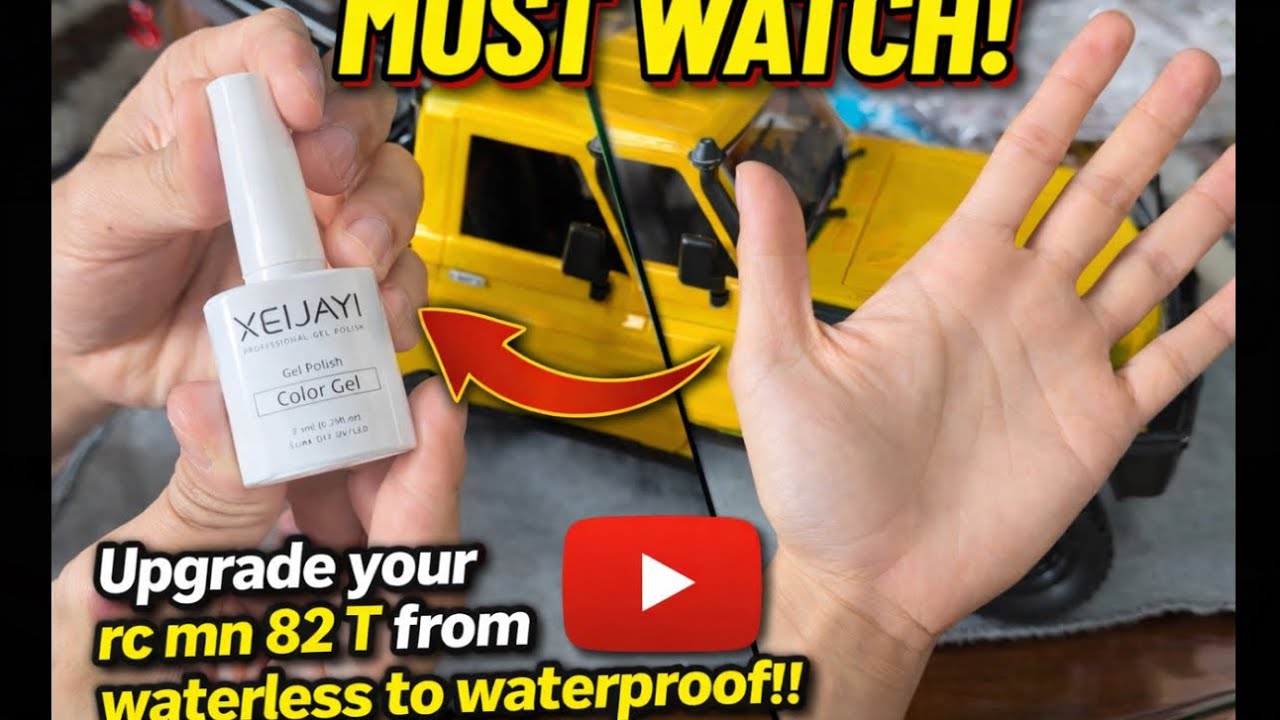 How i Upgrade my MN82T RC Waterless to Waterproof in 2025 ❗️using NAIL POLISH simple lowcost method 