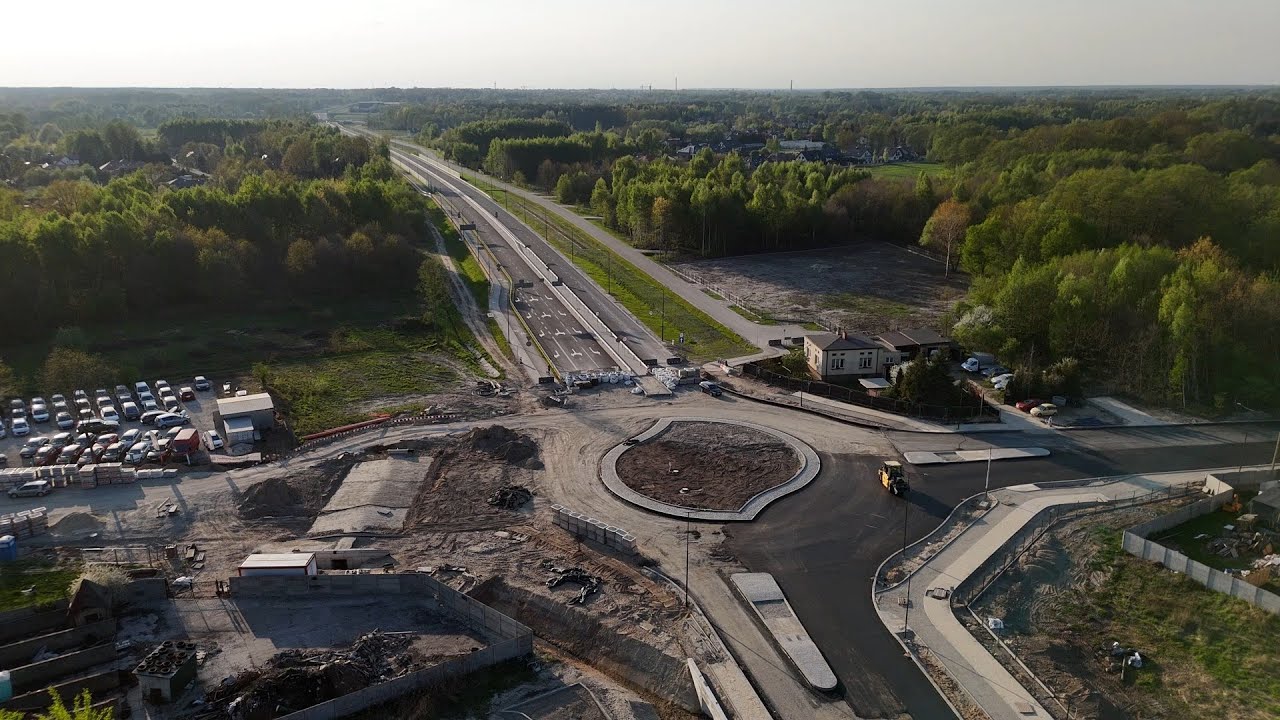 ŁÓDŹ Z LOTU PTAKA 🦅 Remont ulicy Szczecińskiej. Asfaltowanie odcinka Rojna - wjazd na S14