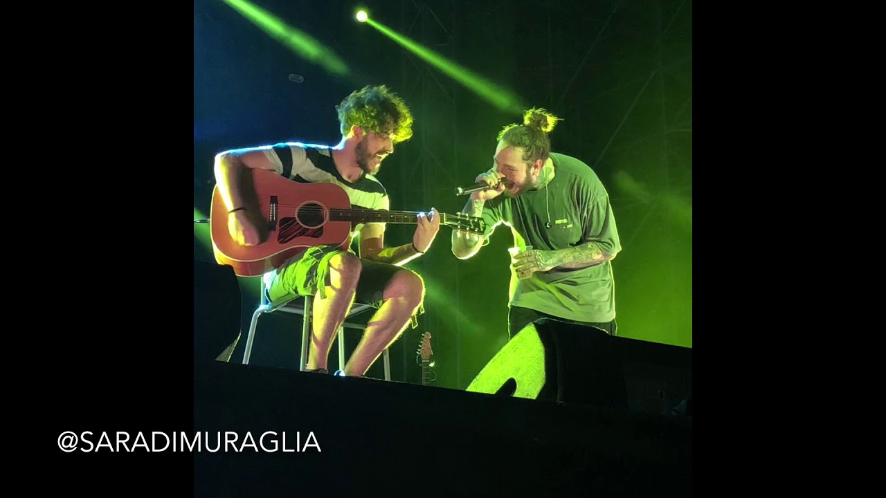 Fan Plays “Stay” With Post Malone Live At Rock In Roma 10/07/2018