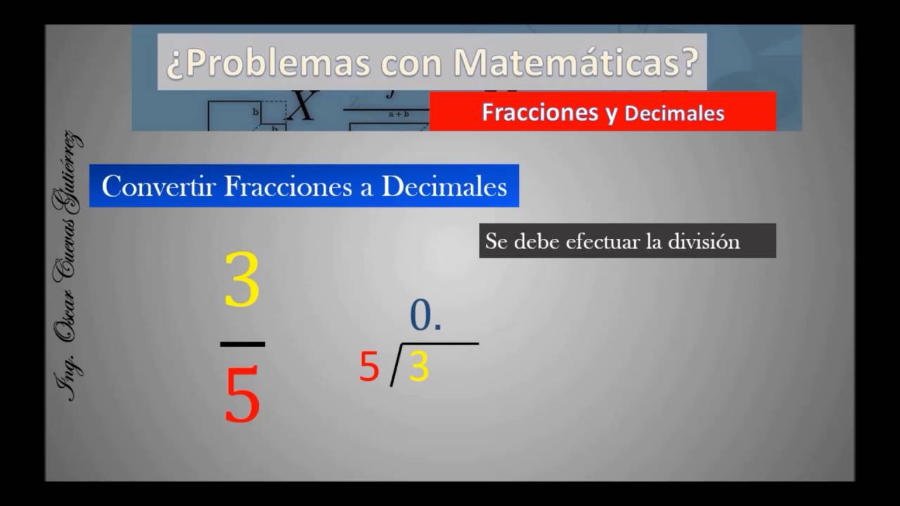 Fracciones y Decimales
