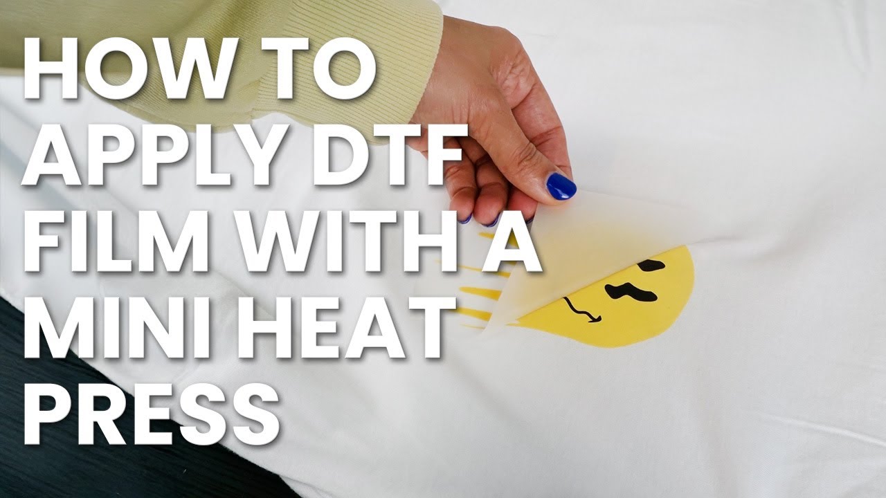 How to apply DTF film with a mini heat press | by Screenprintdirect.com
