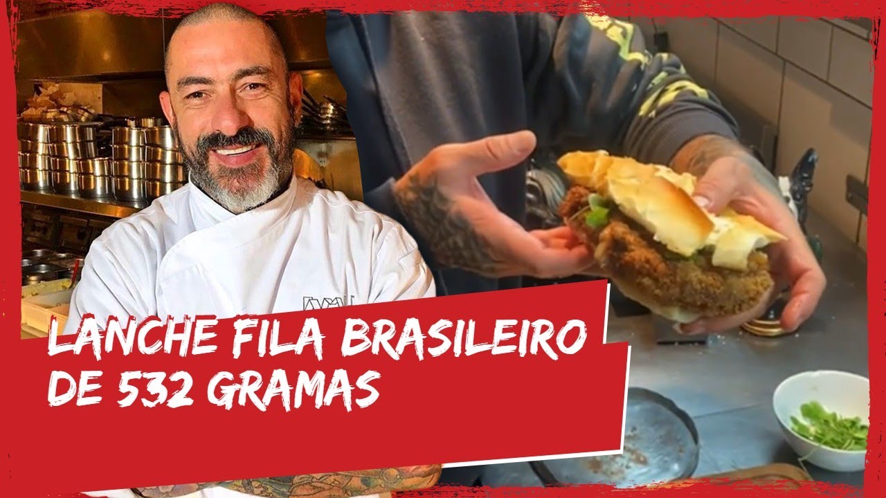 Lanche fila brasileiro de 532 g | FOGA&Ccedil;A NA COZINHA