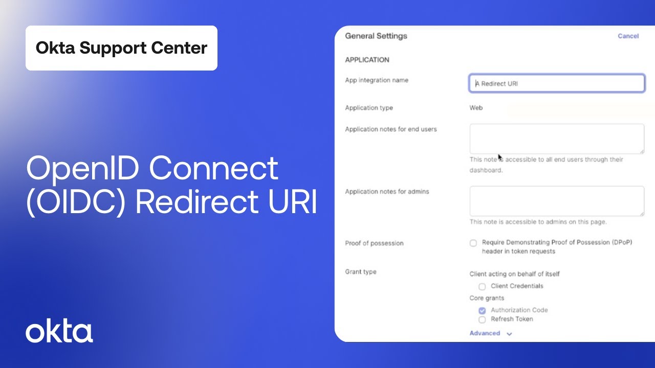 URI перенаправления OpenID Connect (OIDC) | Поддержка Okta