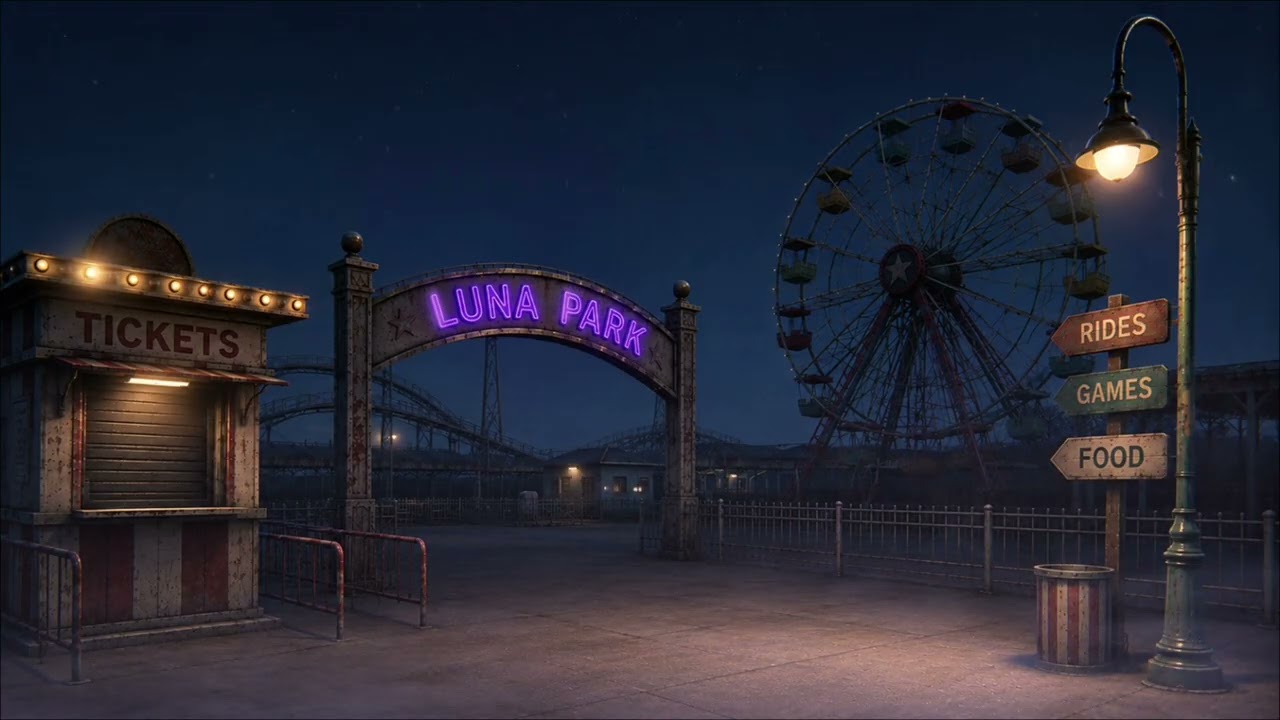 Abandoned Fairground ASMR Ambience Relaxing Soundscape
