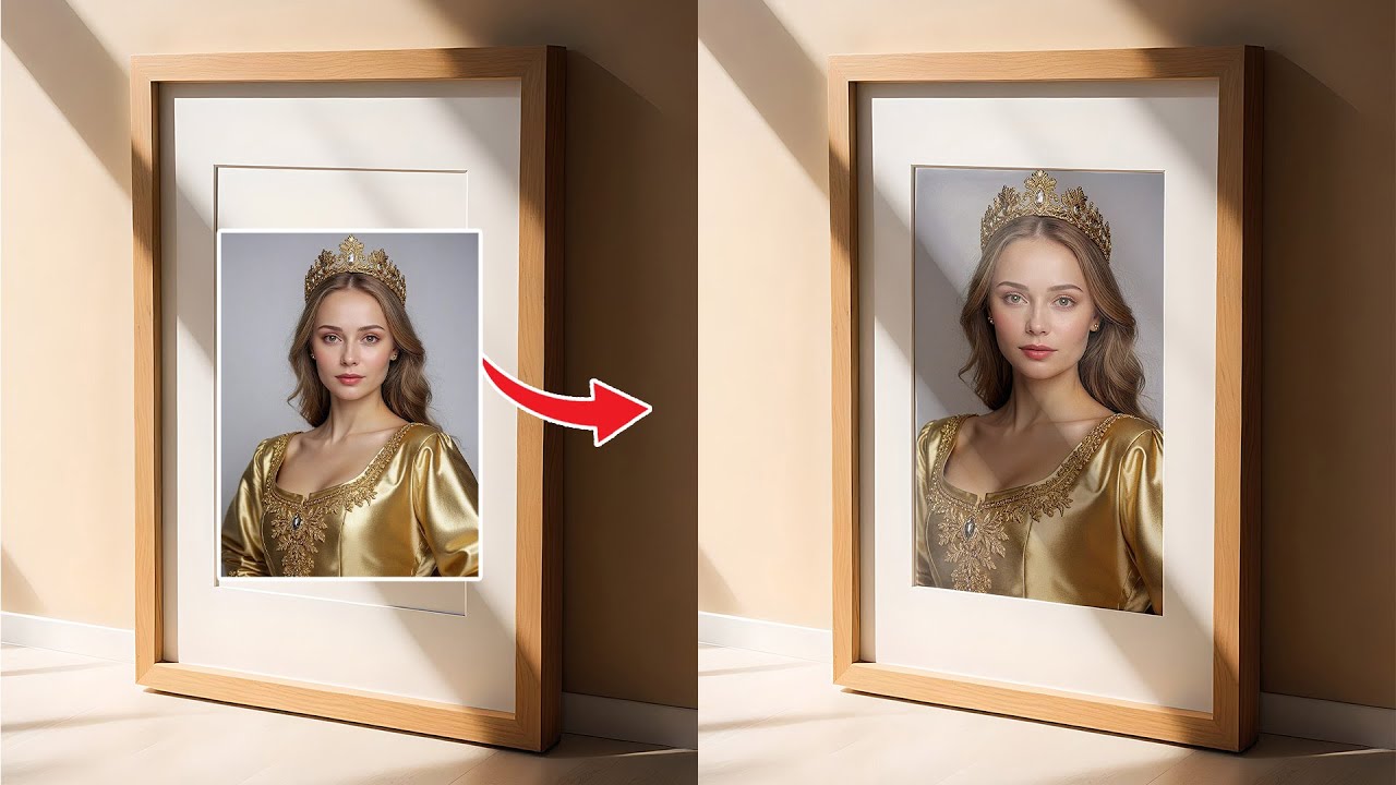 How to Make Photo Frame Mockup in Adobe Photoshop  Tutorial for beginners