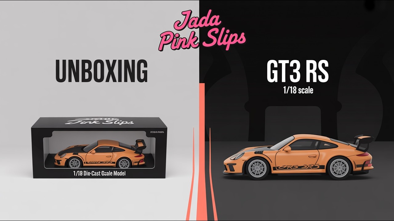 Rozpakowywanie Porsche 911 GT3 RS od Jady Pink | Model odlewany ciśnieniowo w skali 1/18 #porsche...
