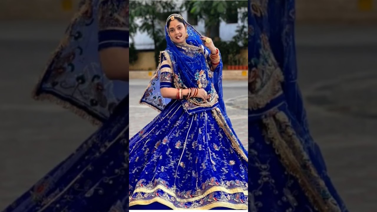 new rajputi dress collection 💯 trending rajputi poshak 💙💙#Rajputana❤️🌸#YouTube #short #Rajputiposhak