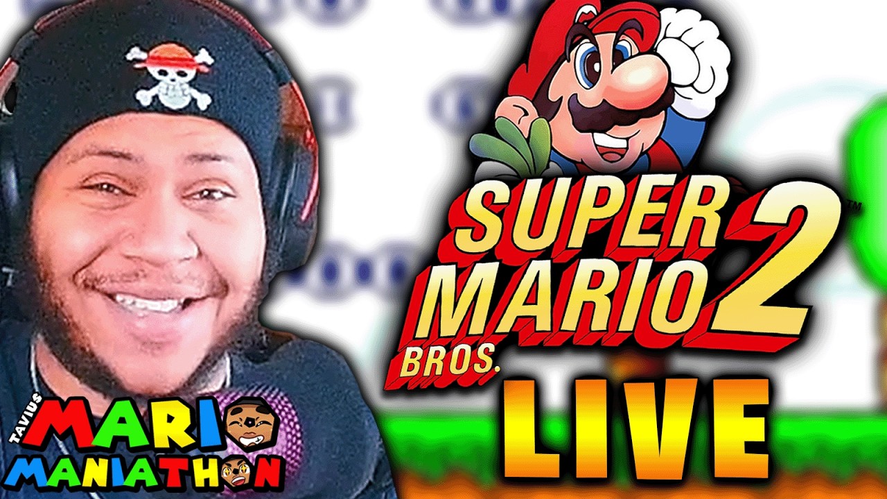 🔴Back at it With Some More Super Mario Bros. 2! (short stream) | Mario Maniathon LIVE