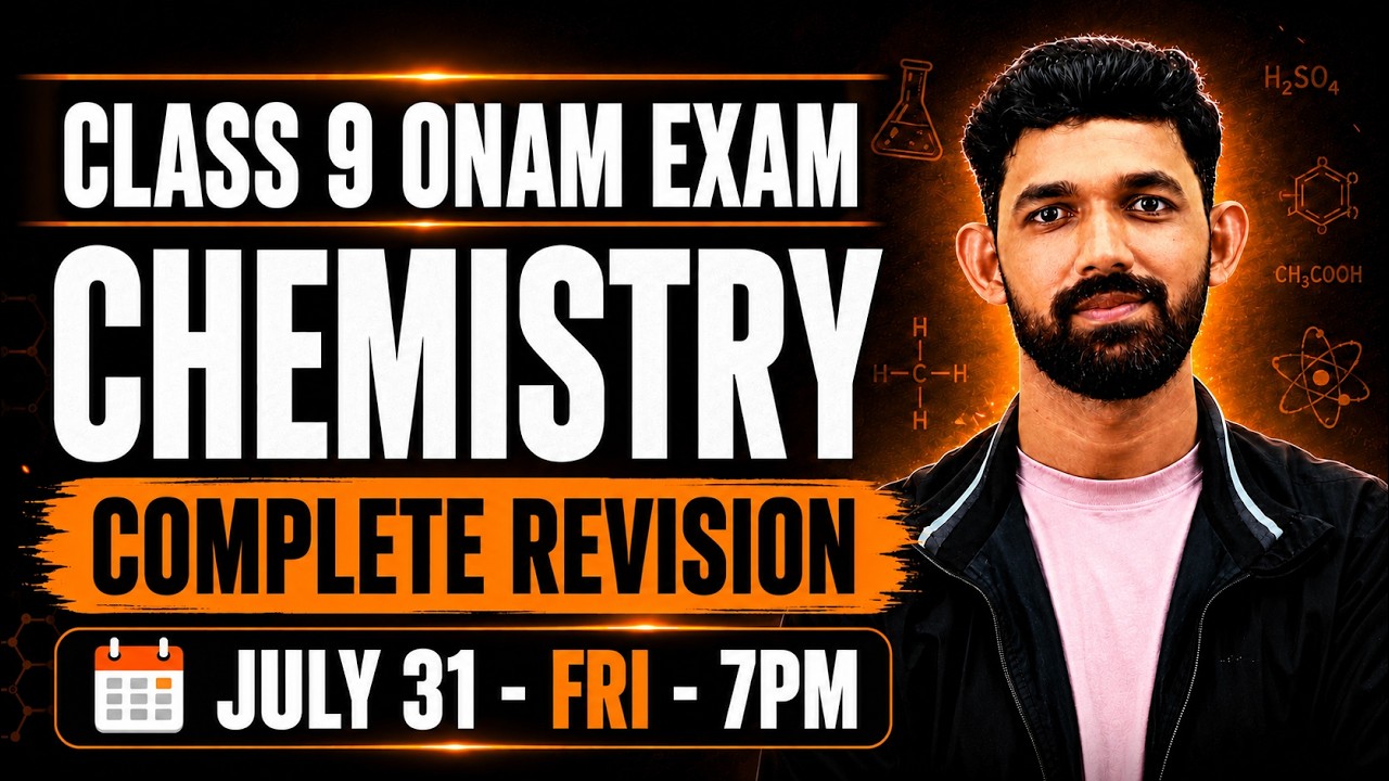 Class 9 Chemistry Onam Exam | Complete Revision | Exam Winner