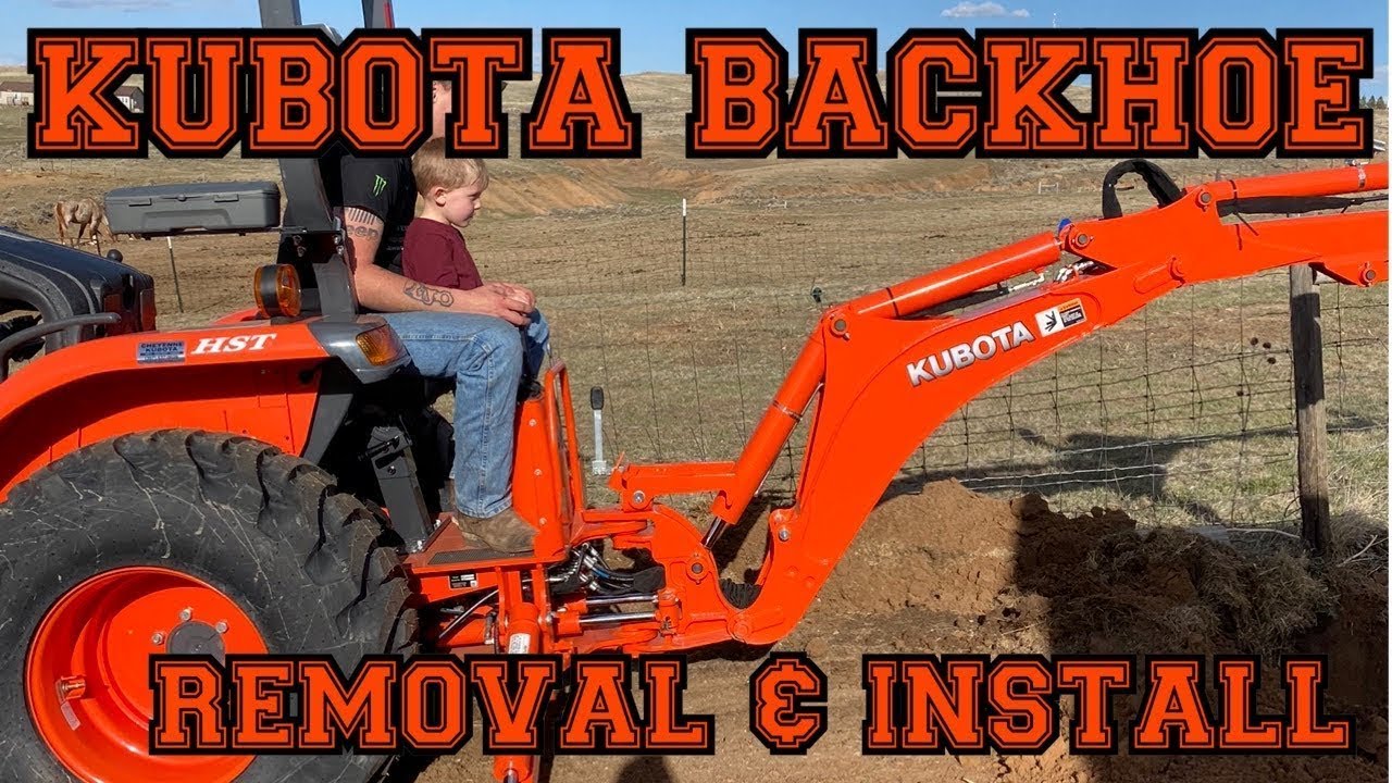 Kubota L-Series BH77 Backhoe Removal & Install [How-To]