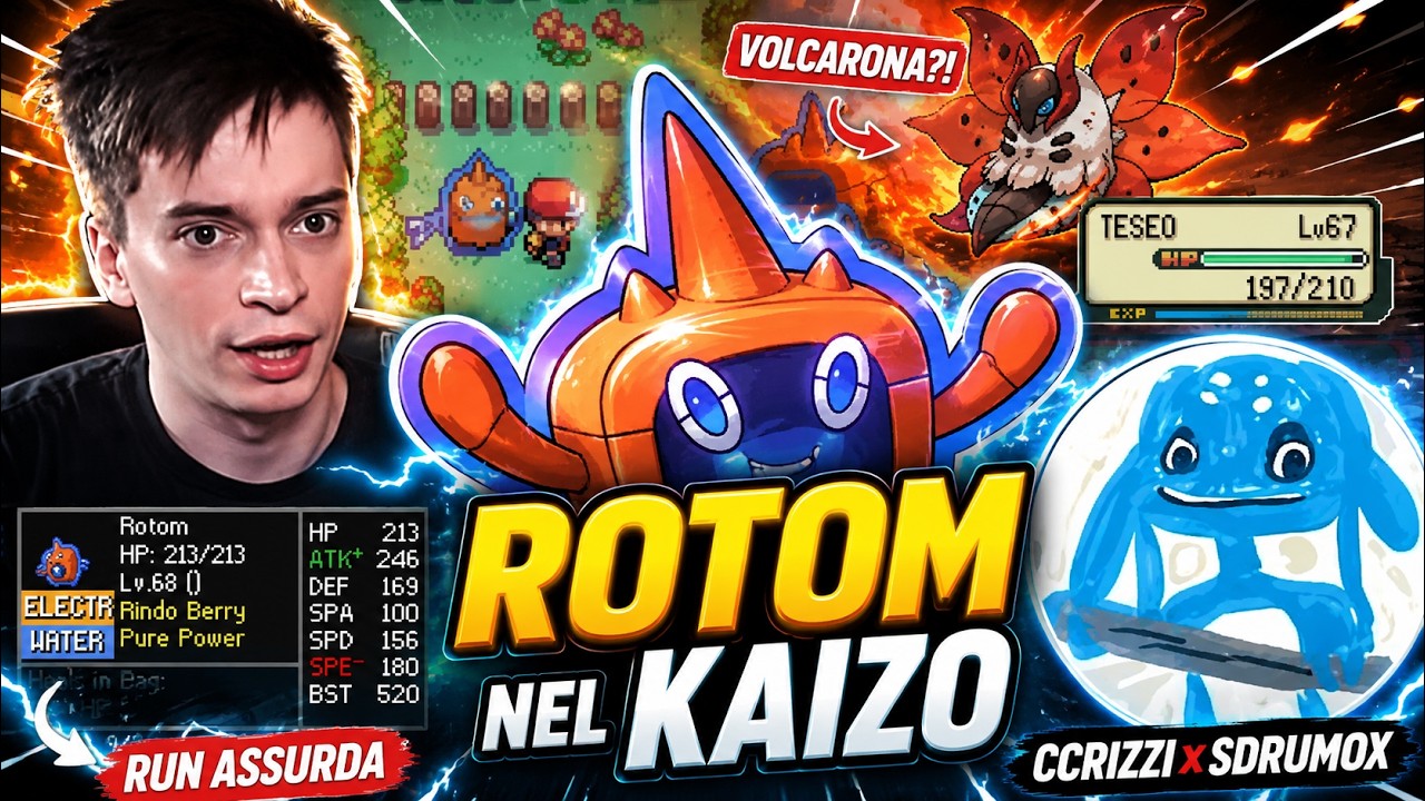 CCRIZZI e SDRUMOX RUN KAIZO con un ROTOM LEGGENDARIO! pt.1