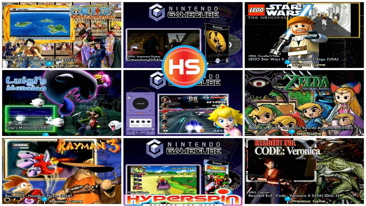 HYPERSPIN - GAME CUBE NINTENDO