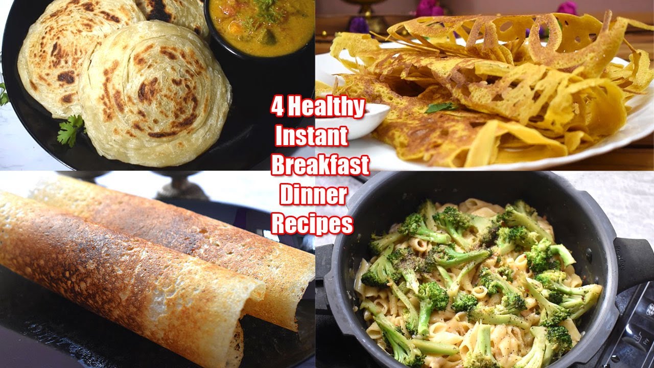 சுலபமான 4 வகை டிபன் ரெசிப்பீஸ் 20 நிமிசத்தில்-Healthy & Easy Breakfast/Dinner Tiffin Recipes