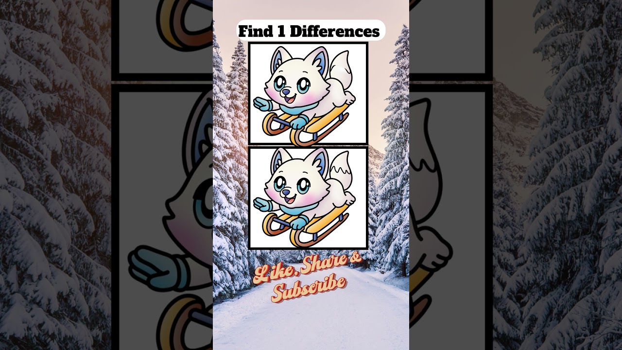 Easy Winter Sports Spot the Difference