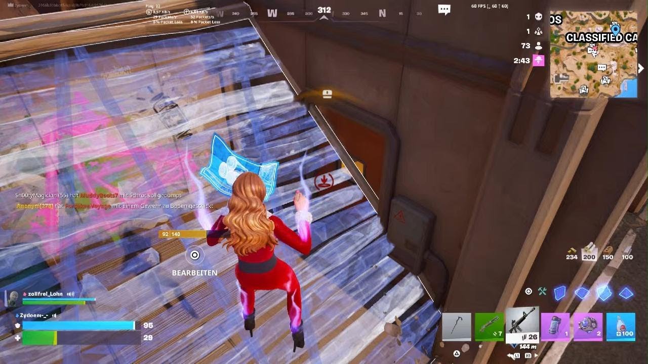 Fortnite zone chalange mit  lino