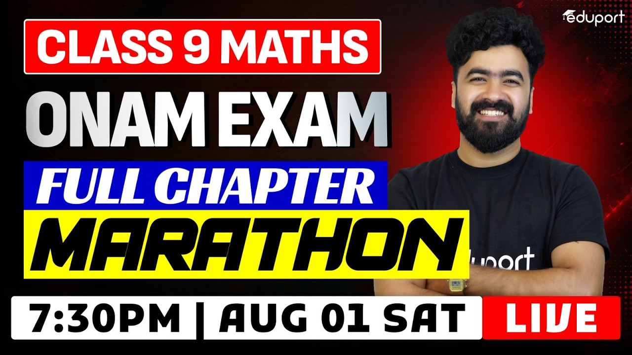 Class 9 | Maths | Onam Exam Portions Revision Through Questions - Part 1 | Eduport Class 9
