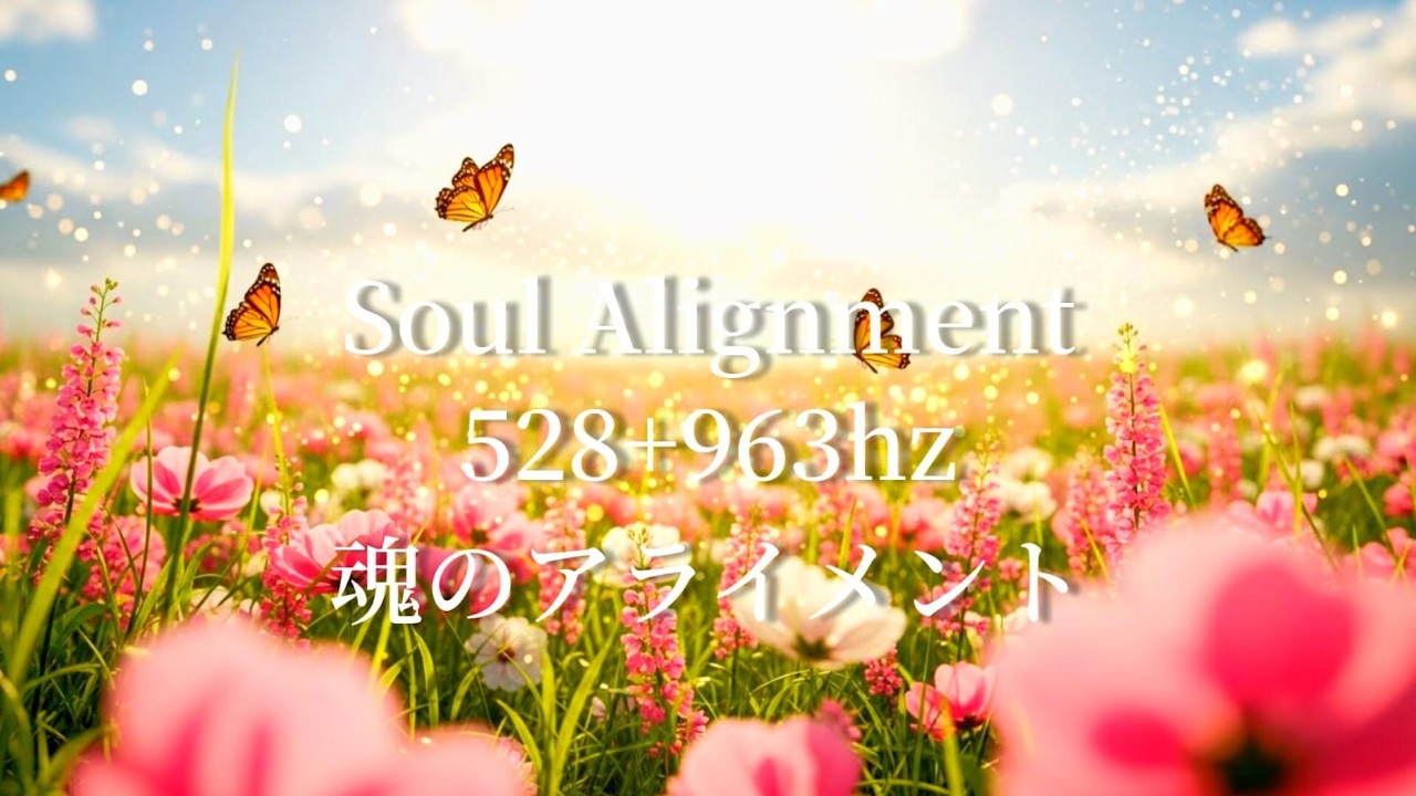 [528+963hz] ただ聞いているだけで、あなたの心は 満たされる | Soul Alignment #healing ＃ヒーリング #528hz #963hz #周波数