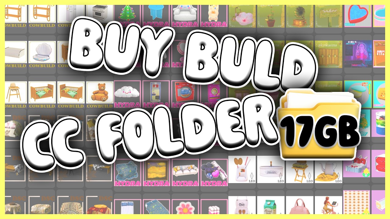 Sims 4 BEST Maxis Match Buy Build Furniture CC Folder All In One 17GB COMPILATION