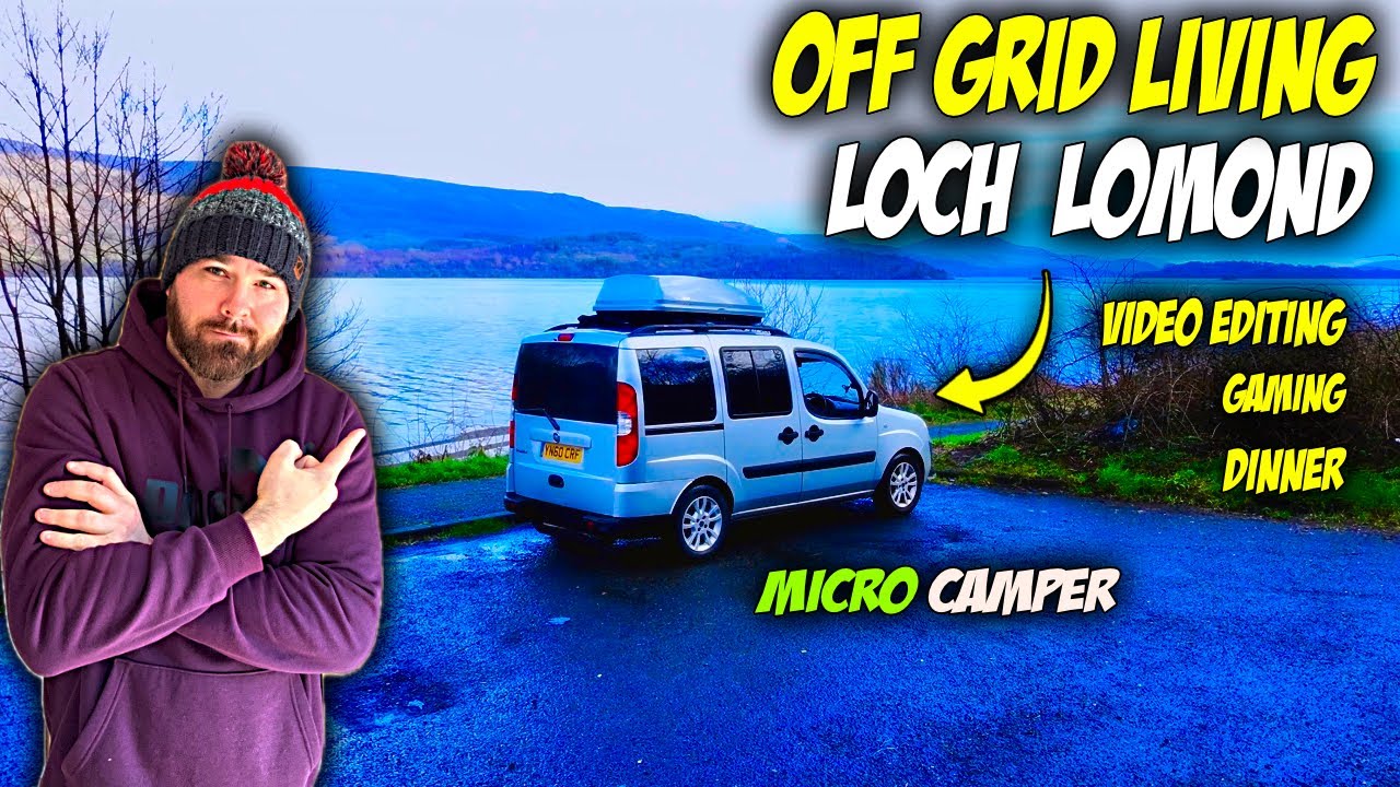 OFF GRID Rainy Car Camping At Loch Lomond: GAMING & DINNER