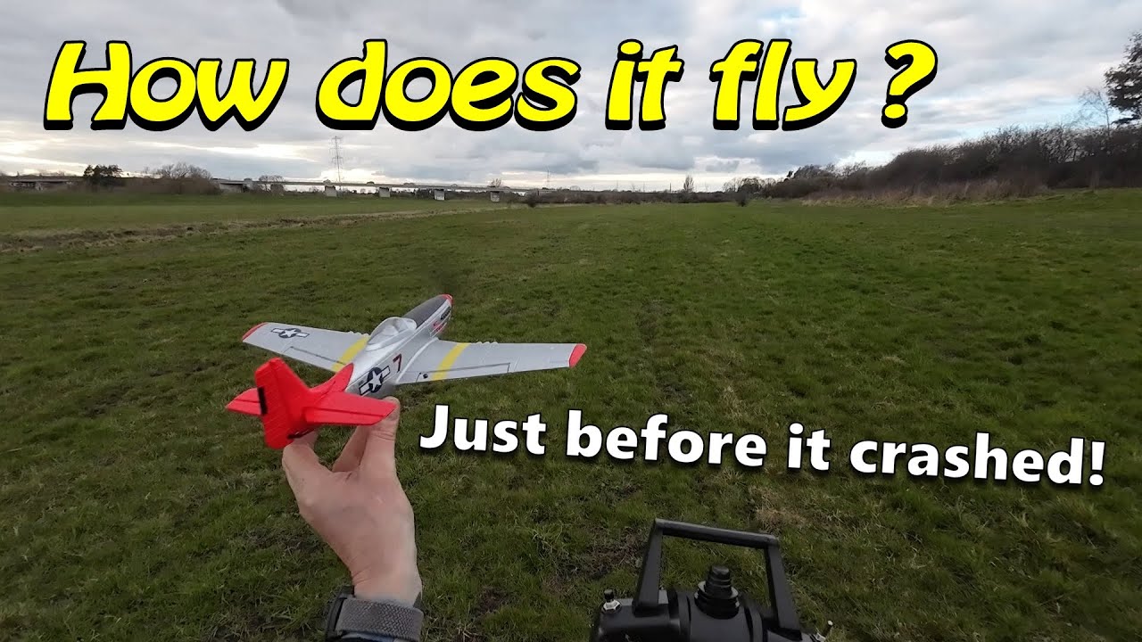 Volantex RC Mustang P-51d War Bird Plane - First Flight Review