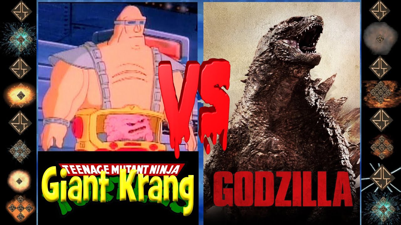 Giant Krang (TMNT) vs Godzilla (Original) - Ultimate Mugen Fight 2015