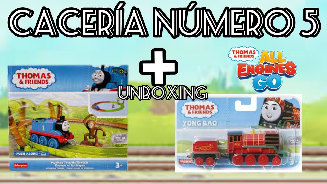 Cacería número 5 Aparecen nuevas parlantes  + unboxing de monkey trouble Thomas |Thomas y sus amigos