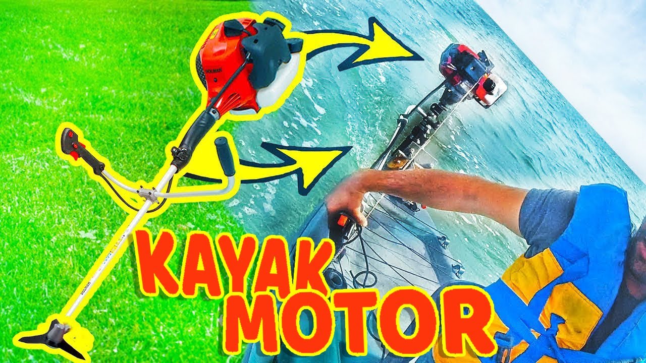 moteur kayak 2.5 cv depuis tondeuse gazon تحويل آلة تقطيع الأعشاب إلى محرك قارب