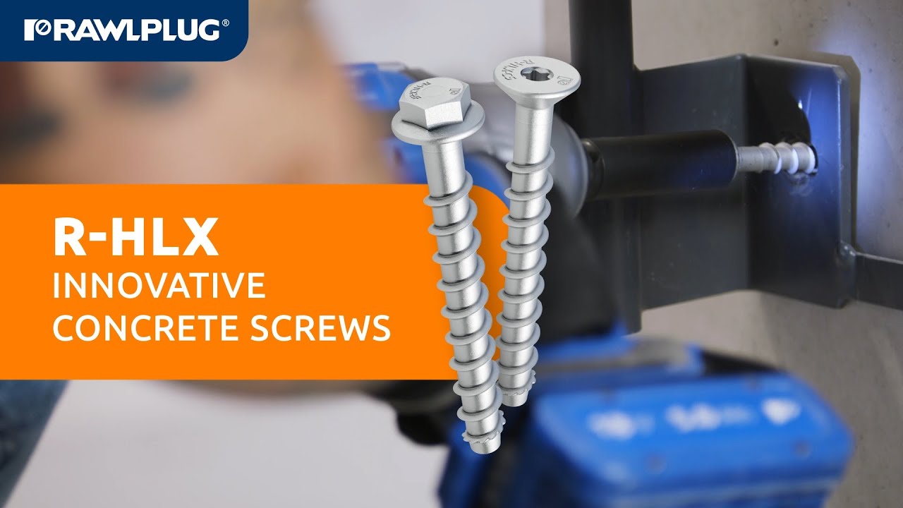 Induction hardened concrete screw - R-HLX from Rawlplug