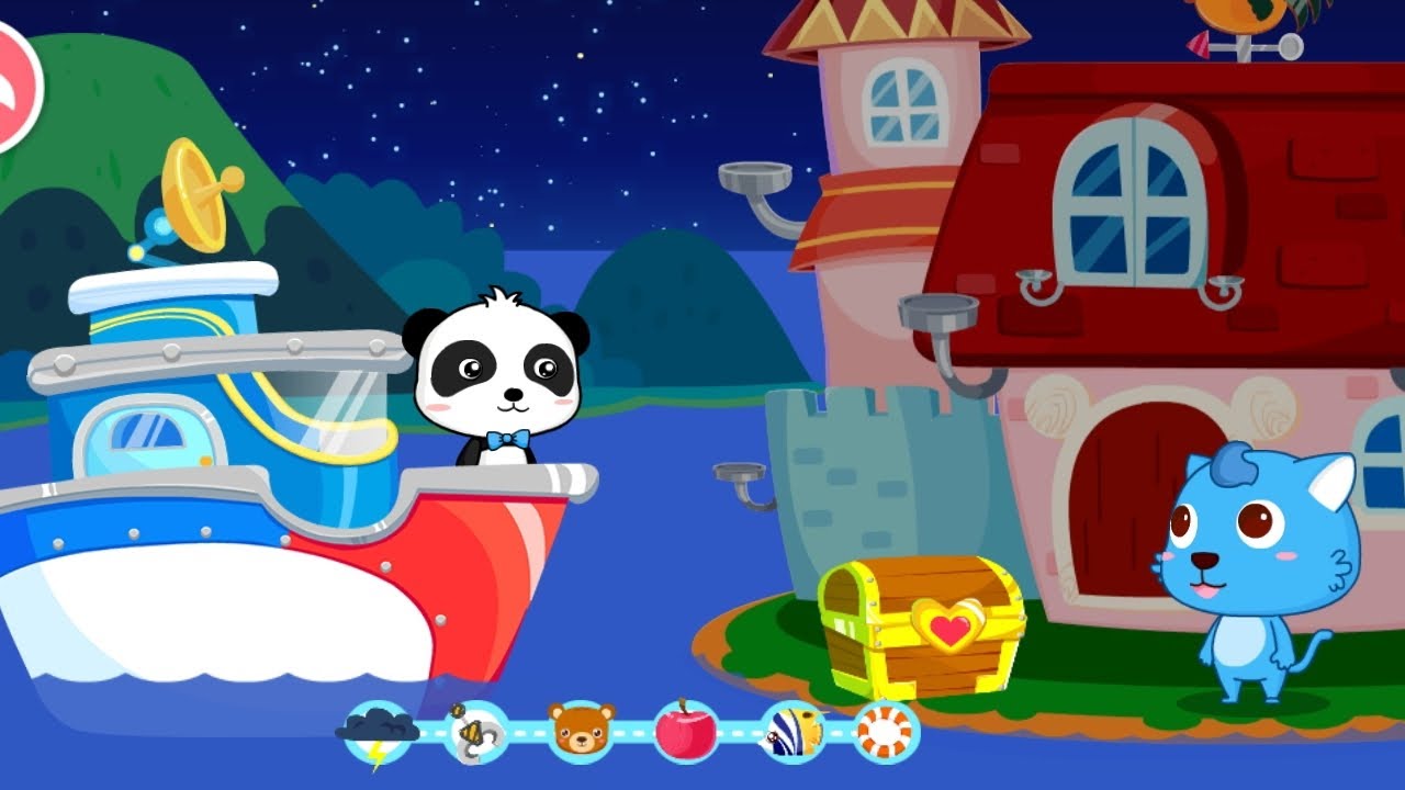 Baby panda boat ⛵ video ll baby panda helping the friends ll play with alizar
