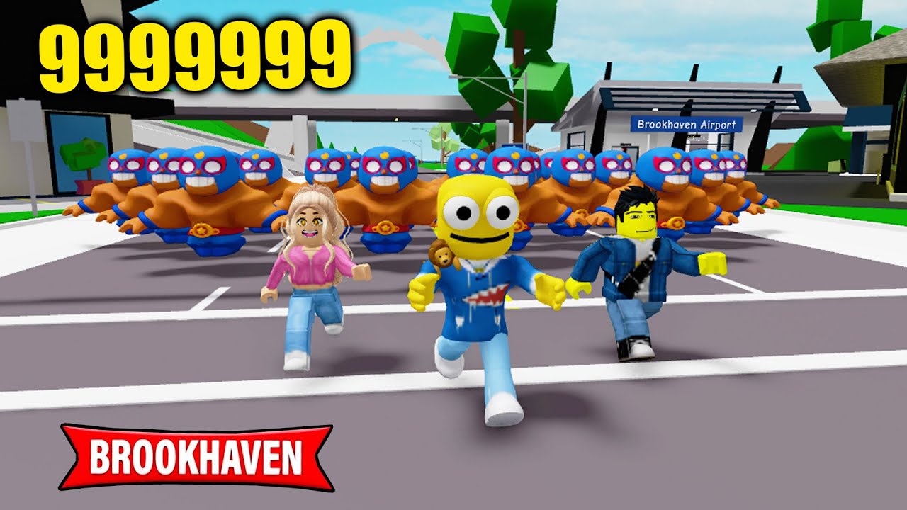 ODA TEAM JAUNE VS 99999999 EL PRIMO BRAWL STARS - BROOKHAVEN RP ROBLOX