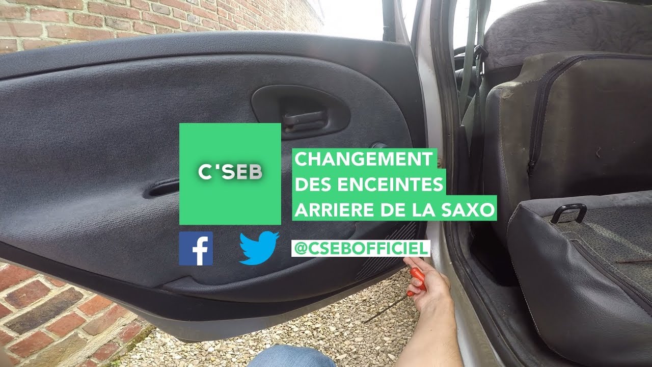 changer les enceintes arrière sur une citroen saxo