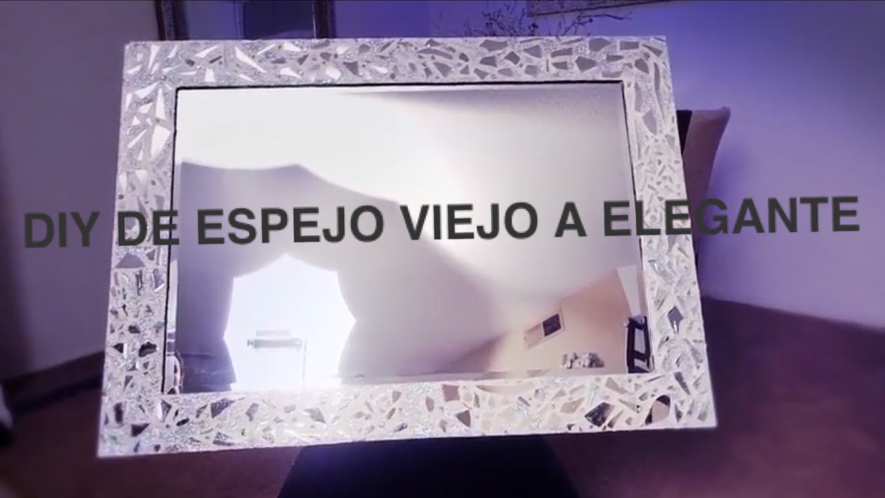 transformando un espejo viejo y aburrido en un espejo nuevo y elegante