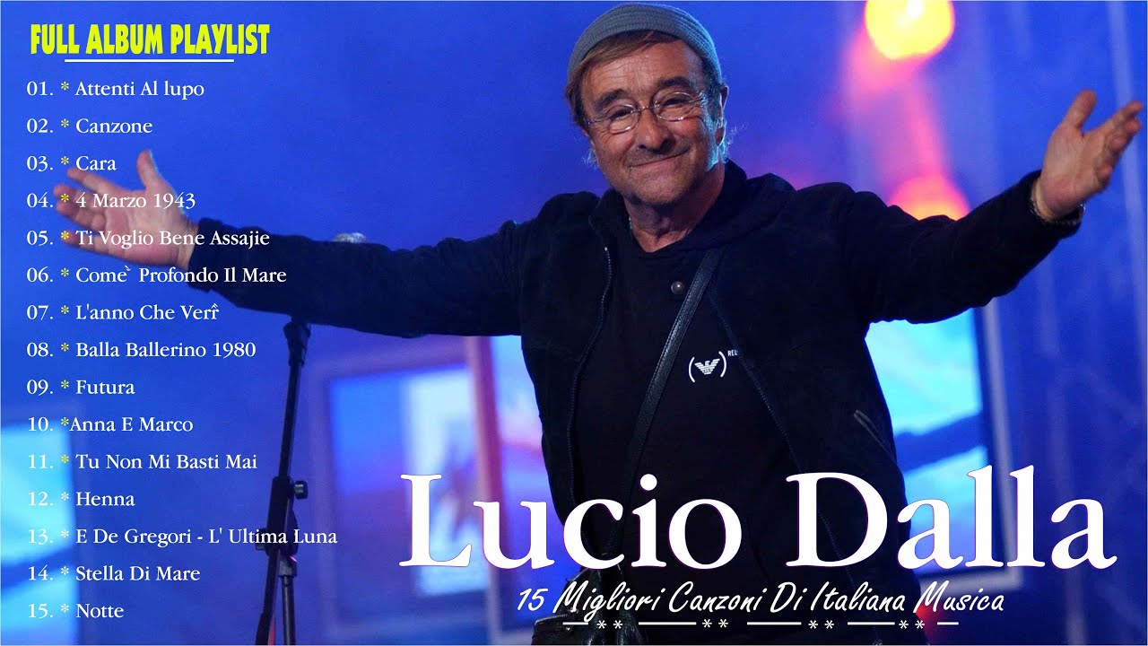 Lucio Dalla Greatest Hits Full Album 🎶 Attenti Al Lupo 💖✨ 15 Migliori Canzoni di Lucio Dalla