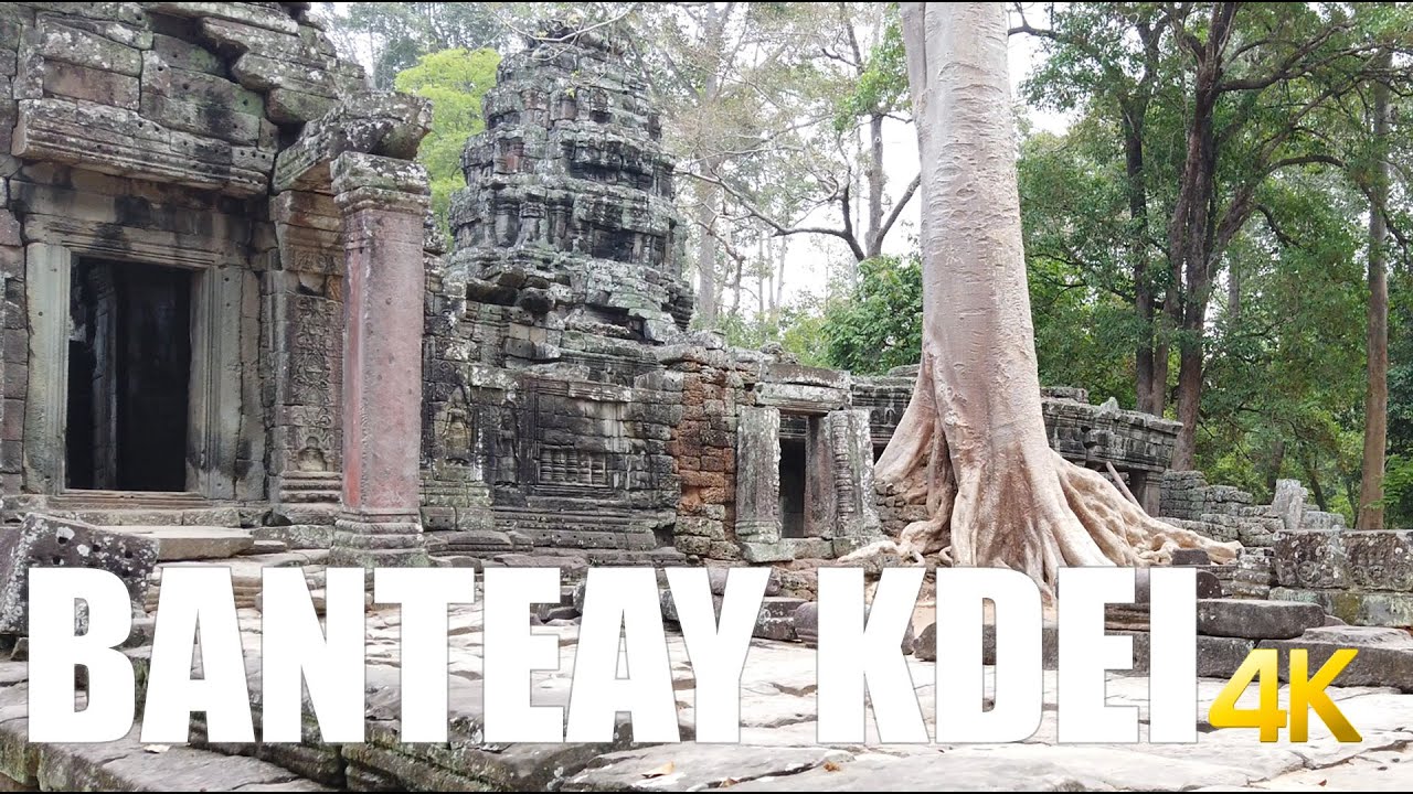 Banteay Kdei Temple, Angkor walking tour 4k 60fps