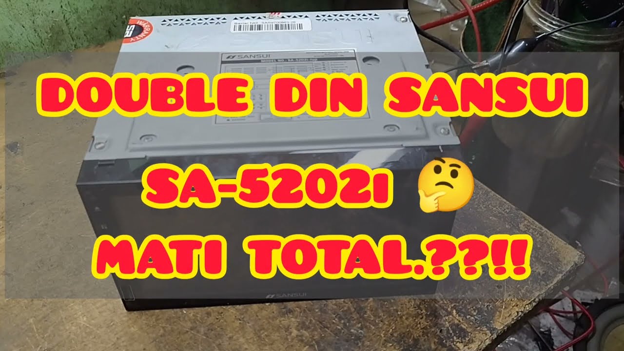 HEAD UNIT DOUBEL DIN SANSUI SA-5202i MATI TOTAL