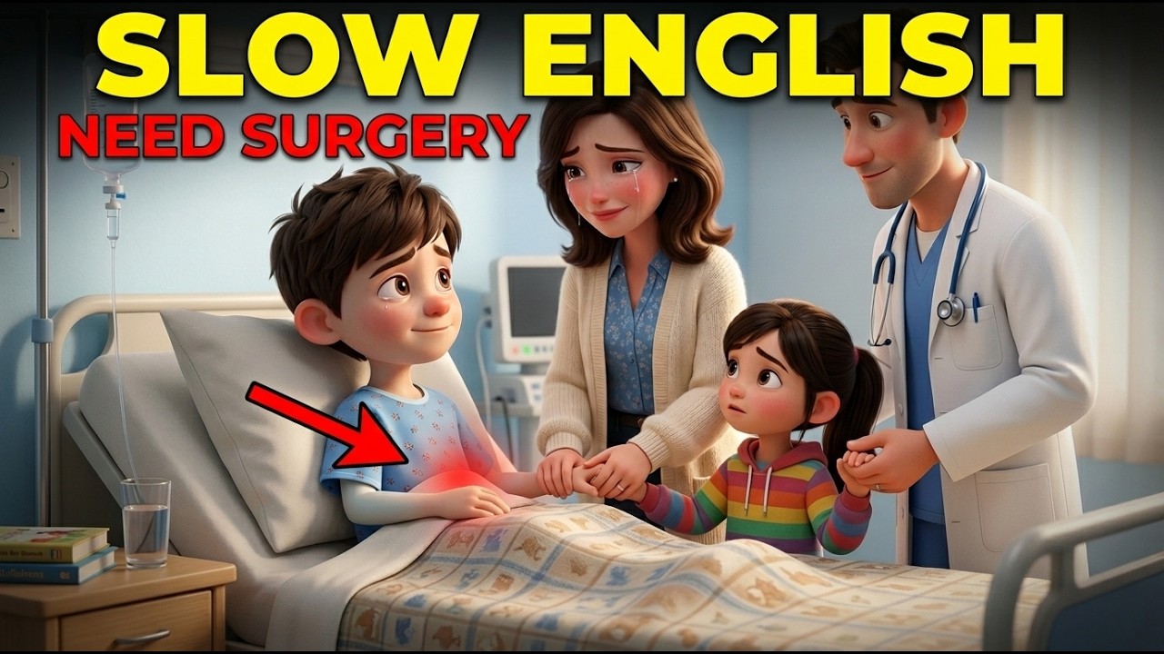 Leo&rsquo;s Appendix Pain | Learn English through 3D Stories (A1-A2) | Peaceful English Stories