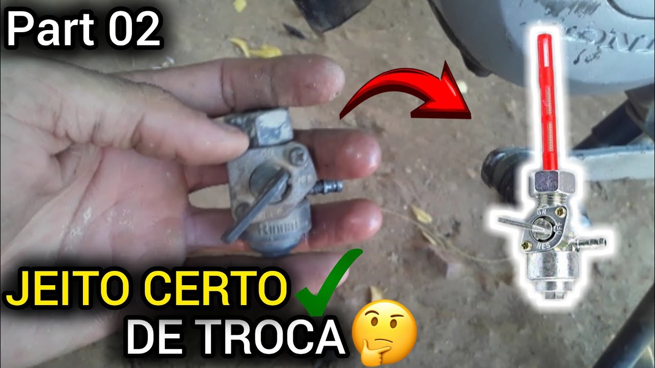 🚨COMO TROCAR TORNEIRA DE GASOLINA DE UMA TITAN150 ⛽🔧