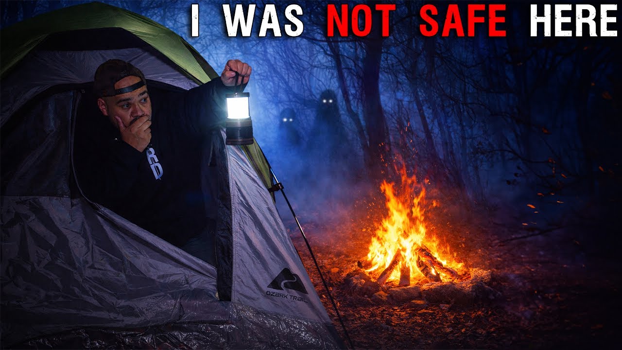 I was NOT SAFE camping in this HAUNTED FOREST!