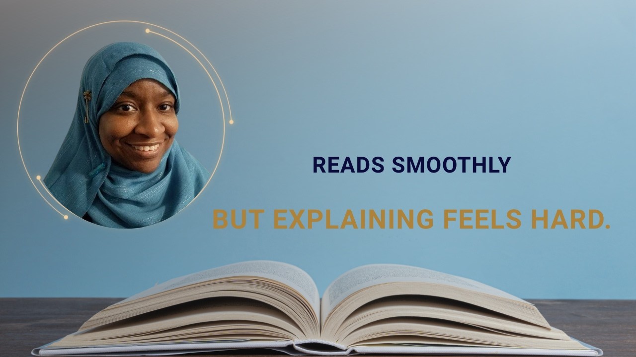 Why Reading Smoothly Doesn’t Always Mean Explaining Comes Easily