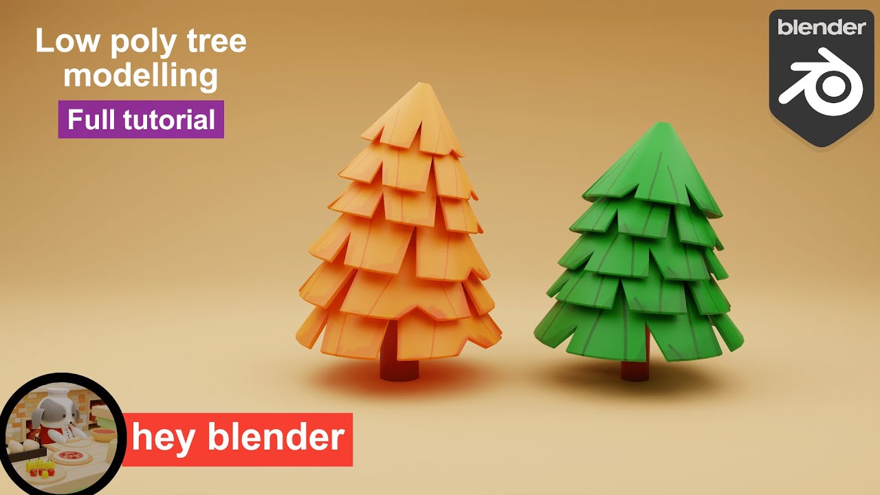 How to make low poly trees in blender || beginner tutorial for lowpoly trees
