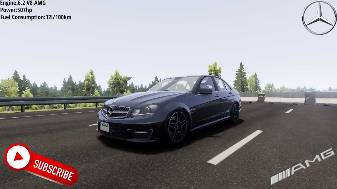 BeamNG Drive - Mercedes-Benz C63 AMG 2012