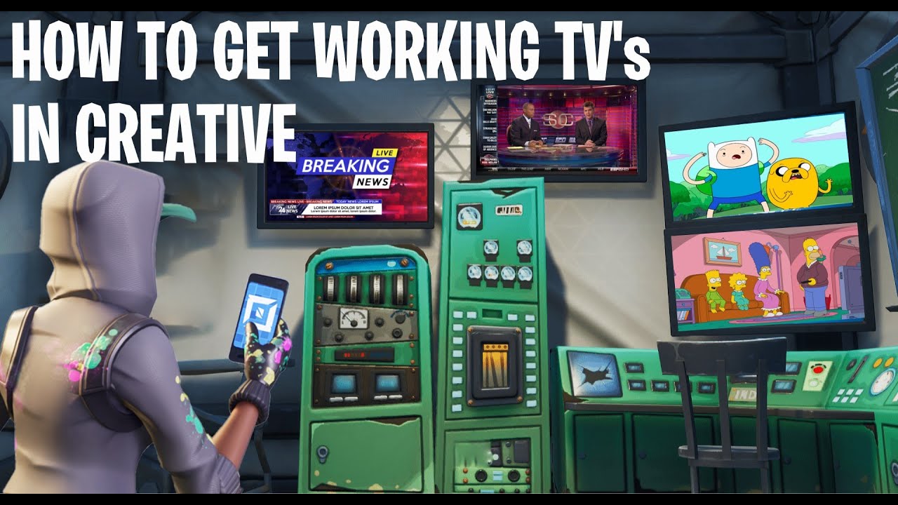 How To Get *WORKING TVs* In Fortnite Creative! (Tutorial)