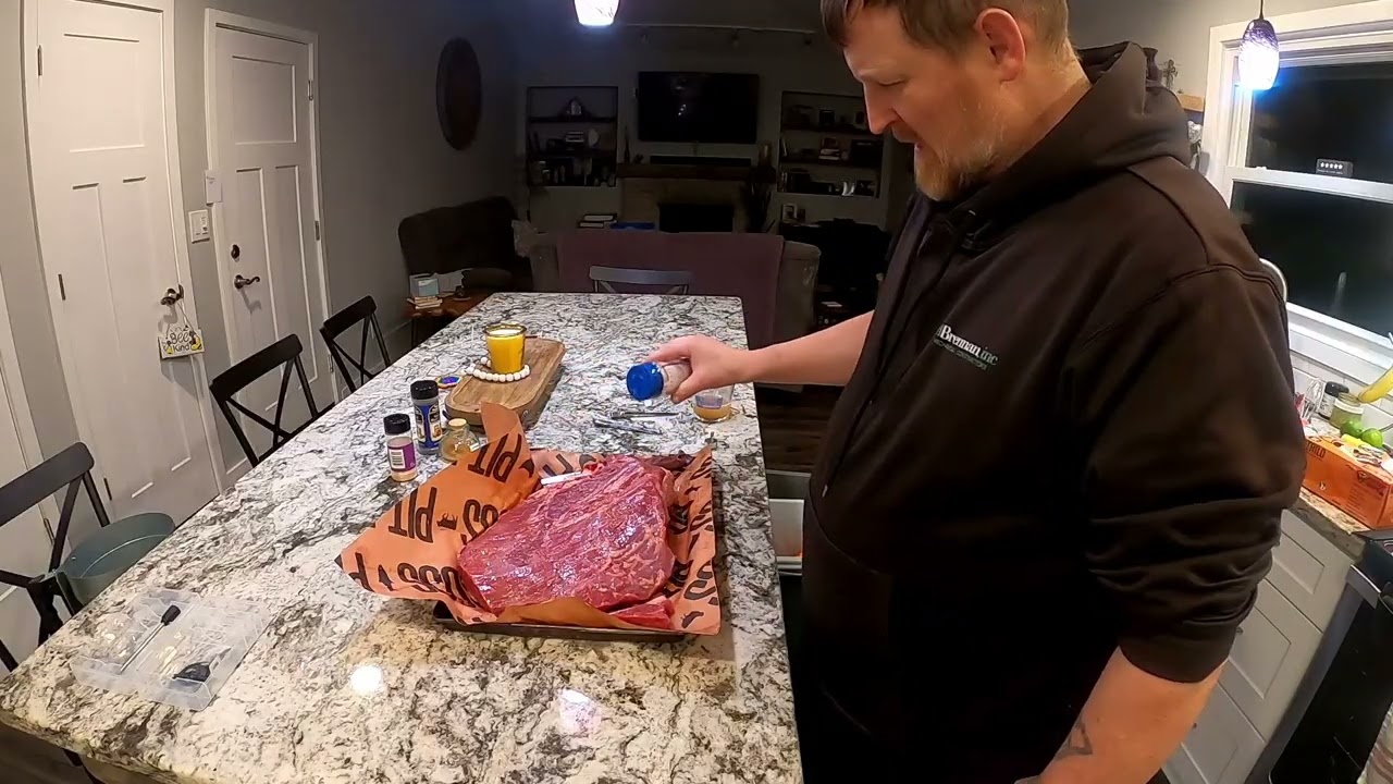 Smoking a brisket for Super Bowl Sunday!!