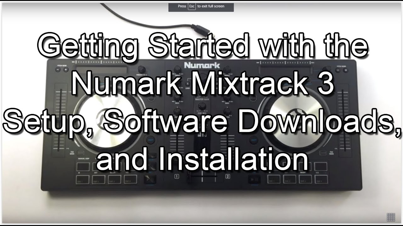 Начало работы с Numark Mixtrack 3 — настройка, загрузка программного обеспечения, установка