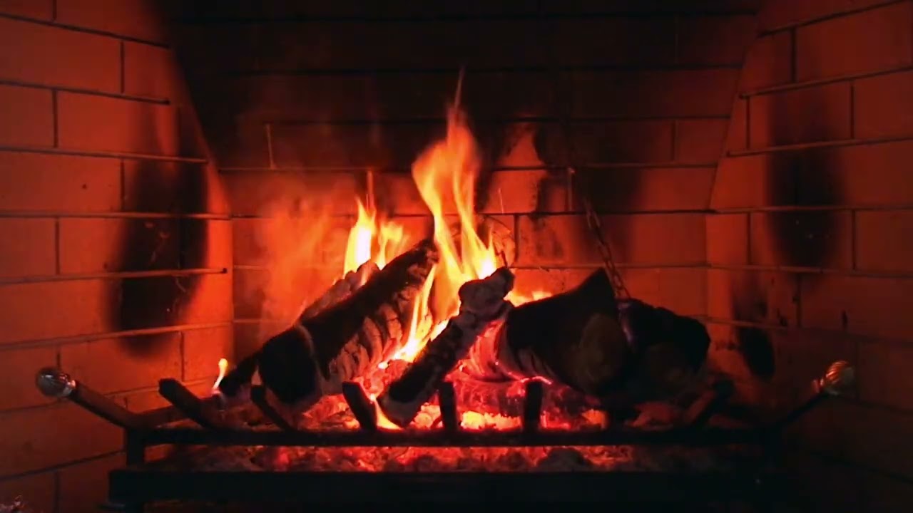 4K Fireplace 🔥 Real Fire Sounds for Relaxation, Sleep & Cozy Ambience
