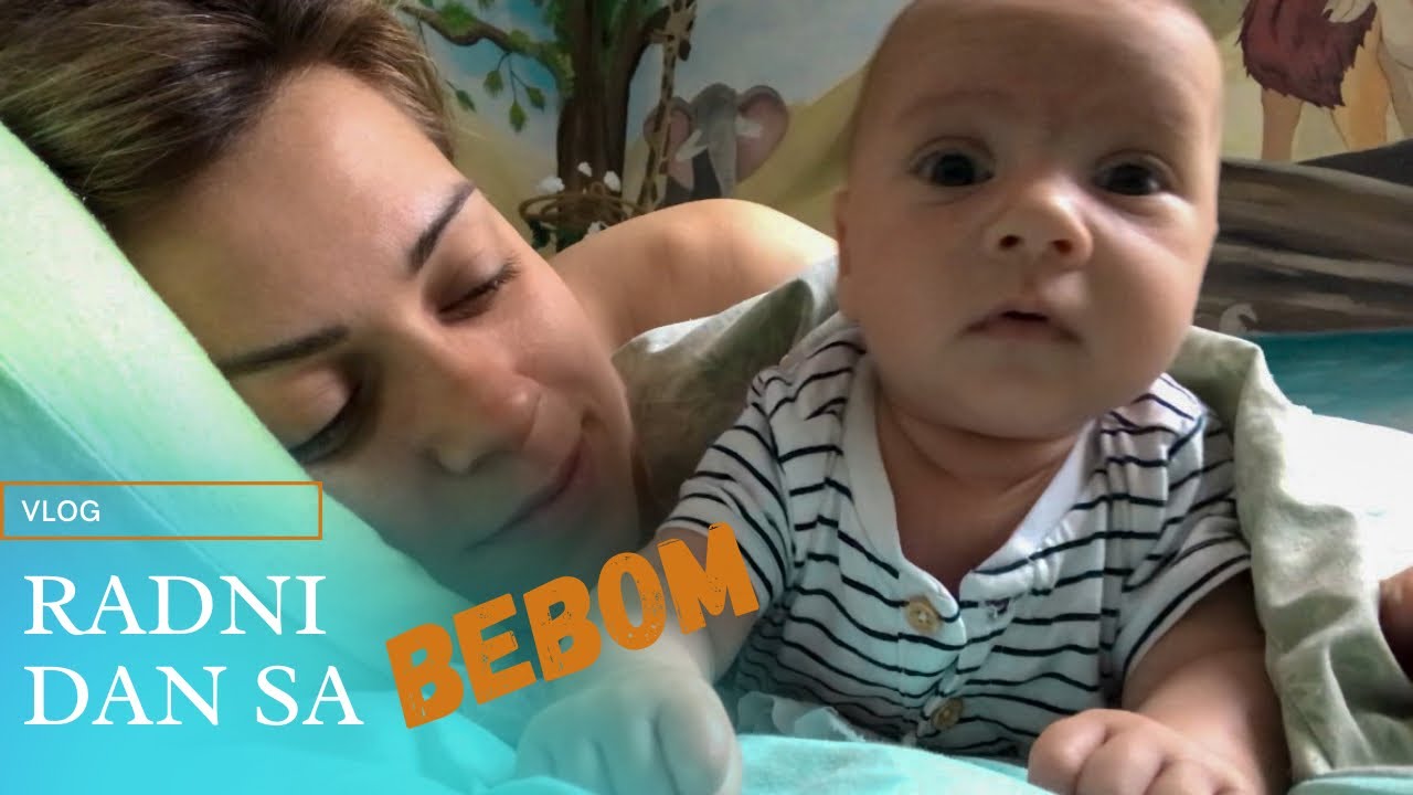 Moj radni dan SA BEBOM | Gavrilo mi je ceo dan pravio društvo | šijemo haljinu sa čipkom | vlog