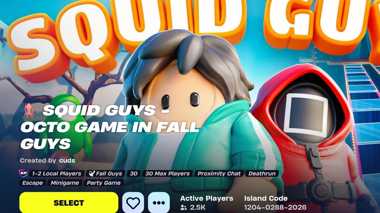 🦑 Squid Guys - Octo Game in Fall Guys - Fortnite