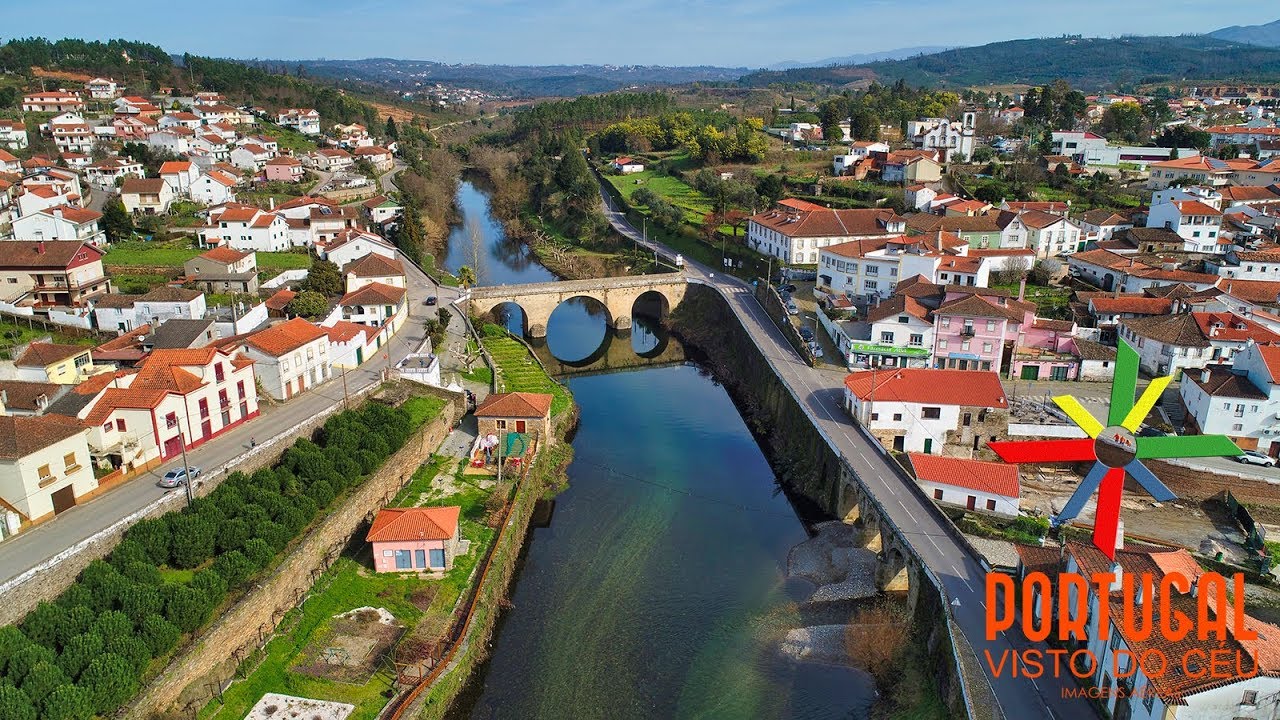 Coja aerial view 🏡 Arganil - 4K UHD